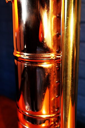 Upcycled recycled bespoke copper brass sprayer lamp light 50