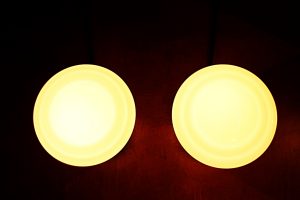 Art Deco opaline vintage glass lamps lights 3