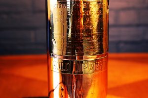 Fire extinguisher lamp copper brass L&G vintage light 5