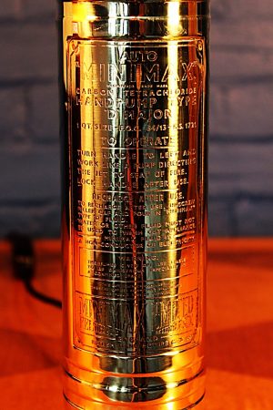 Fire extinguisher table lamp 115