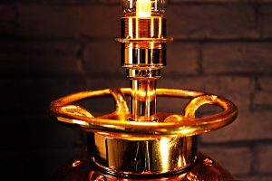 Vintage safex copper & brass fire extinguisher lamp 5