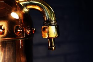 Vintage safex copper & brass fire extinguisher lamp 6