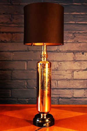 Redlam fire extinguisher copper & brass lamp 1