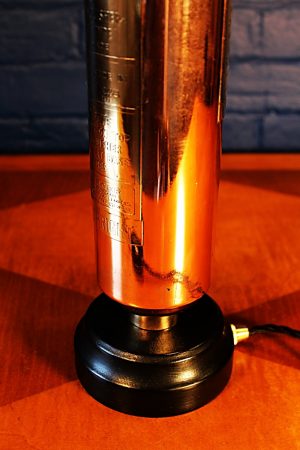 Redlam fire extinguisher copper & brass lamp 2