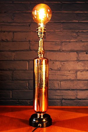 Redlam fire extinguisher copper & brass lamp 3