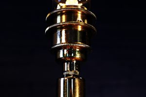 Redlam fire extinguisher copper & brass lamp 6