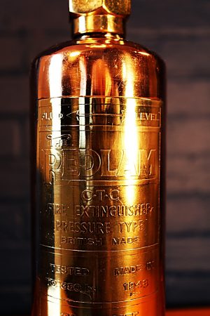 Redlam fire extinguisher copper & brass lamp 7