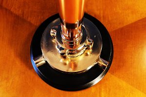 Brass and copper fire branch lamp 3