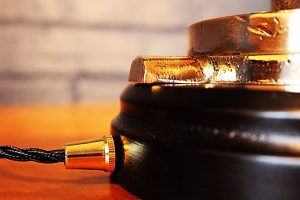 Brass and copper fire branch lamp 6