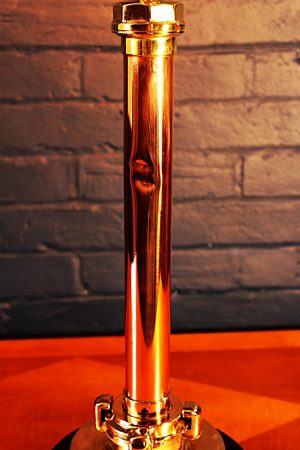 Brass and copper fire branch lamp 8