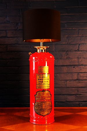 Fire extinguisher table lamp by L&G for sale
