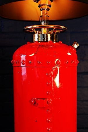 Fire extinguisher table lamp by L&G for sale 2
