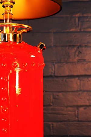 Fire extinguisher table lamp by L&G for sale 3