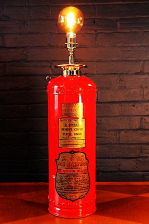 Fire extinguisher table lamp by L&G for sale 6
