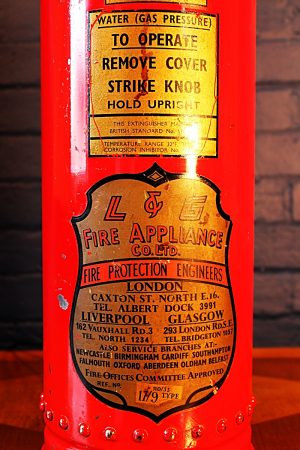 Fire extinguisher table lamp by L&G for sale 9