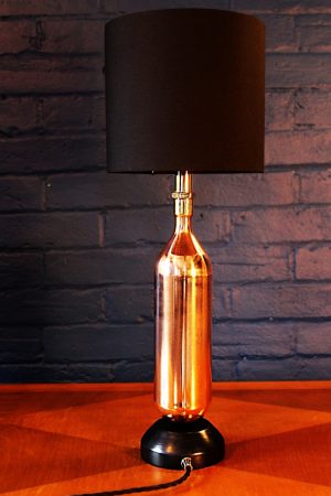 Copper burner table lamp for sale 1