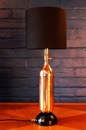 Copper burner table lamp for sale 2