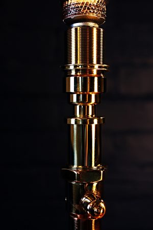 Copper burner table lamp for sale 6