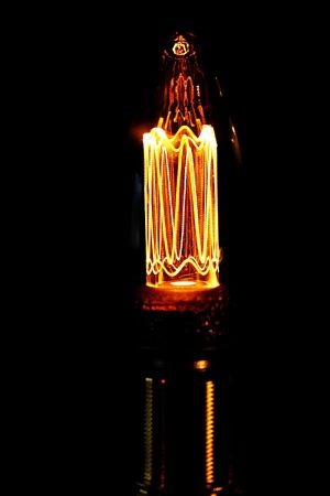 Copper burner table lamp for sale 8