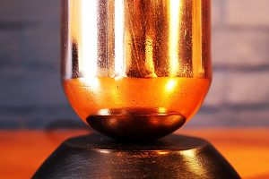 Copper burner table lamp for sale 9