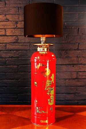 Fire extinguisher table lamp red Conquest for sale
