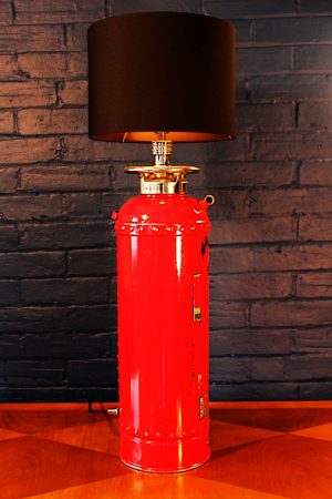 Fire extinguisher table lamp red Conquest for sale 1