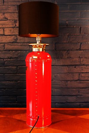 Fire extinguisher table lamp red Conquest for sale 2