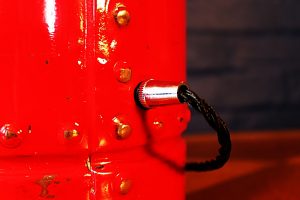 Fire extinguisher table lamp red Conquest for sale 12