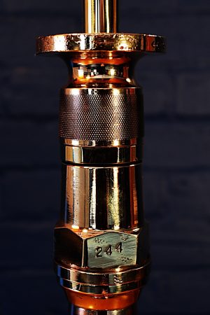 Brass copper fire branch table lamp for sale 7