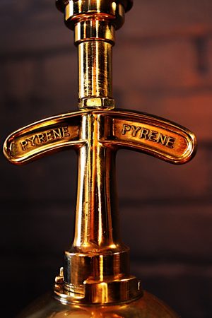 Fire extinguisher lamp by Pyrene for sale 4