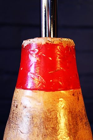 Vintage wooden skittle table lamp for sale 14