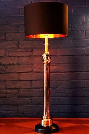 Shand and Mason brass copper fire branch table lamp for sale