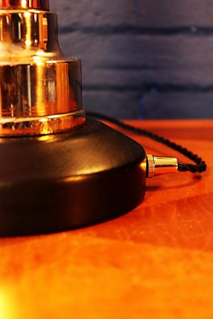 Shand and Mason brass copper fire branch table lamp for sale 3