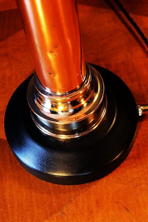 Shand and Mason brass copper fire branch table lamp for sale 5