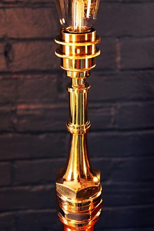 Shand and Mason brass copper fire branch table lamp for sale 6