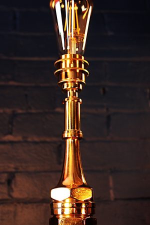 Shand and Mason brass copper fire branch table lamp for sale 7