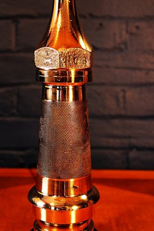 Brass fire branch knurled lamp for sale 1