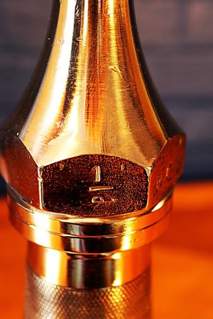 Brass fire branch knurled lamp for sale 4