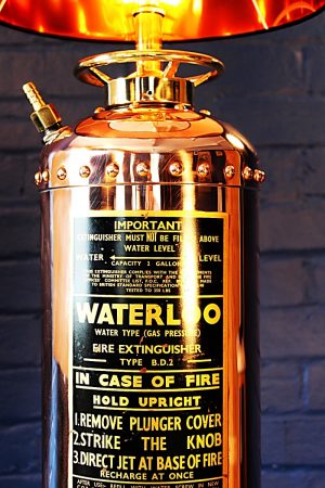 Waterloo fire extinguisher lamp bespoke for sale 10