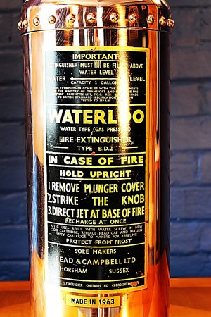 Waterloo fire extinguisher lamp bespoke for sale 9