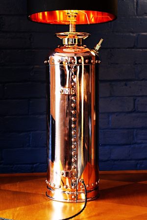 Waterloo fire extinguisher lamp bespoke for sale 9