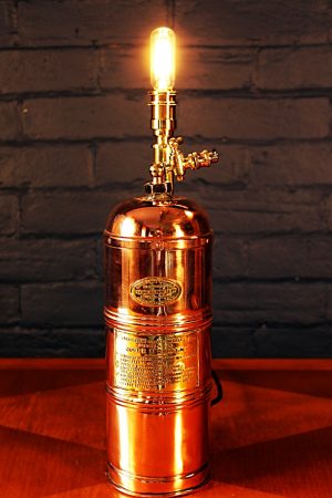 Muratori Brass & Copper Sprayer Table Lamp for sale 2