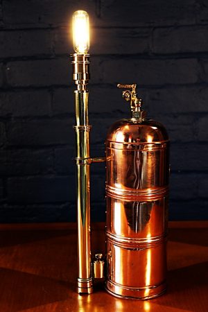 Muratori Brass & Copper Sprayer Table Lamp for sale 3