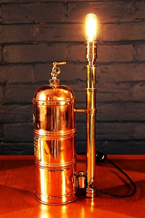Muratori Brass & Copper Sprayer Table Lamp for sale 4