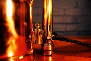 Muratori Brass & Copper Sprayer Table Lamp for sale 8