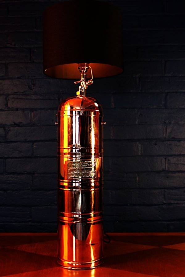 Muratori Brass & Copper Sprayer Table Lamp for sale 11