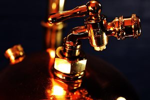 Muratori Brass & Copper Sprayer Table Lamp for sale 16