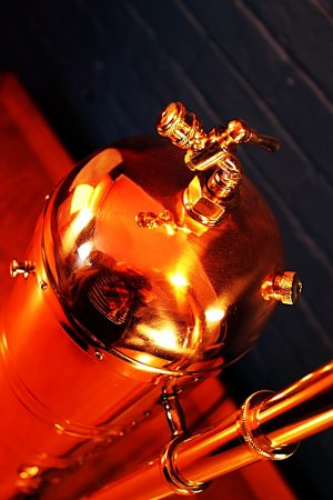 Muratori Brass & Copper Sprayer Table Lamp for sale 19