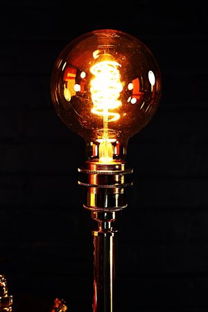 Muratori Brass & Copper Sprayer Table Lamp for sale 20