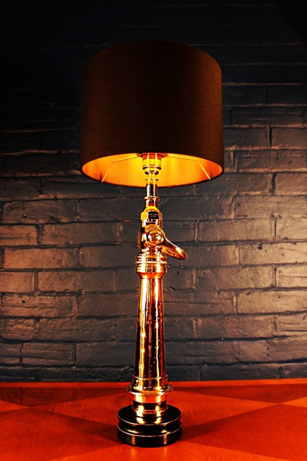Brass & Copper fire nozzle lamp for sale